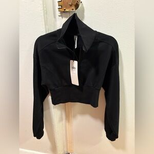 NWT Alo Yoga Vixen Fleece Quarter 1/4 Zip Sweatshirt